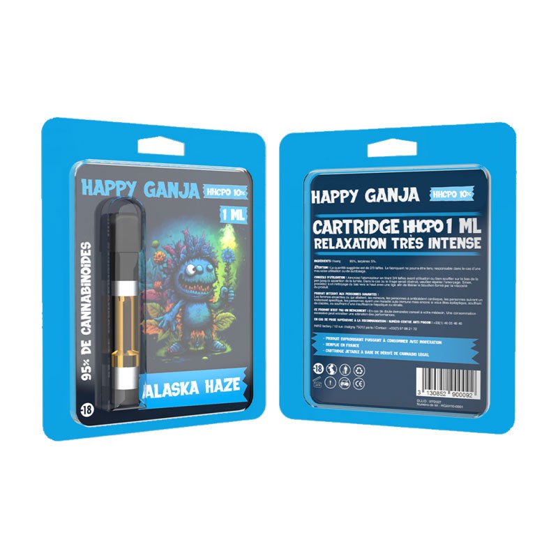Cartridge 95% HHCPO Alaska Haze HAPPY GANJA 1ML