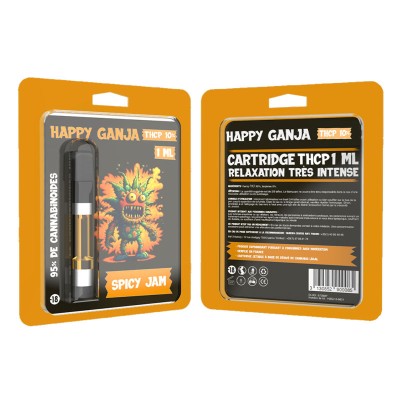 Cartridge 10% THCP Spicy Jam HAPPY GANJA 1ML