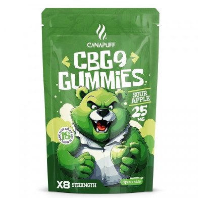 Gummies Sour Apple 125mg CBG9 - Sachet de 5 - CANAPUFF