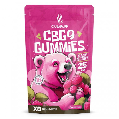 Gummies Raspberry 125mg CBG9 - Sachet de 5 - CANAPUFF