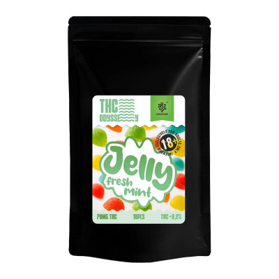 Jelly Odyssey Menthe fraiche - 70 mg THC - 10 pcs