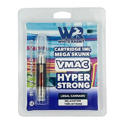 Cartridge Mega Skunk 95% VMAC HYPER STRONG 1ML - White Rabbit