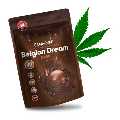 Belgian Dark Chocolate - 30 MG Delta 9 THC - Canapuff