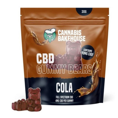 Gummies CBD 22 pièces x 4mg CBD - Cannabis Bakehouse - Cola