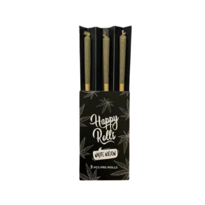 Pre-roulés H4CBD White Widow x3 - Happy Rolls