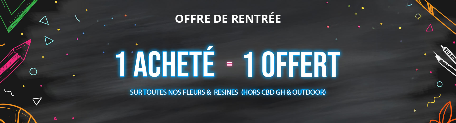 Visuel de CBD pas cher avec flacons d'huiles et fleur de CBD - CBD Discounter